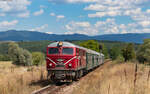 75 009 mit dem R 1662 (Dobrinishte - Septemvri) bei Bansko 3.9.23