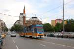 Vom Hauptbahnhof direkt in die City verkehrt diese Tram Bahn Linie in   Sofia.