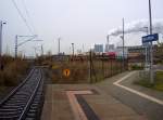 Hp Buna Werke zwischen Merseburg und Schafst�dt; 16.11.2009  ...