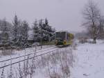 Burgenlandbahn 672 918 Finnebahn als RB 25968 von Naumburg (Saale) ...