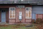 Stationsschild am ehemaligem Wirtschaftsgebäude des Bhf Mertendorf,am 22.11.2010 ... Stationsschild am ehemaligem Wirtschaftsgebäude des Bhf Mertendorf,am 22.11.2010 ...