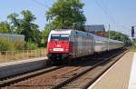 burgkemnitz 101 070 bef�rdert am 14.07.10 den IC 2353 durch Burgkemnitz Richtung Berlin.