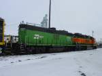 Burlington Nothern and Santa Fe BNSF Cabless lok 1701 Burlington Northern gr�n, Heritage II paint on 2351 lok