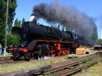 BR50 3708 kam als Gastlok zum BW-Fest nach Sta�furt..  ...