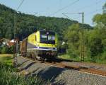 cargoserv 1216 930 mit Gz in Richtung S�den bei Mecklar. Aufgenommen am 07.07.2010.