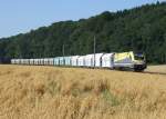 cargoserv CargoServ ES64U2-080 mit LGAG 61037 Voest Alpine Linz – Kalkwerk Steyrling zwischen Kematen/Krems und Rohr-Bad Hall (Pyhrnbahn). [21.07.10] Re: Danke!