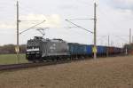 186 567-5 der CFL Cargo mit einem Ganzzug offener G�terwagen. ...