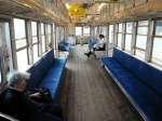 choshi-bahn Triebwagen 801: Blick ins Innere. 1.Juli 2010. 