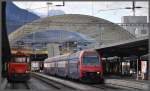 450 026-0 neben 922 013-8 in Chur. Wegen Bauarbeiten in ...