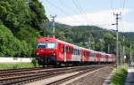city-shuttle 8073 028 f�hrt am 13.07.2010 mit R4249 von Klagenfurt nach Villach, kurz vor dem n�chsten Halt in Krumpendorf am W�rthersee.