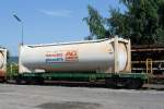 Schmalspur-Containerwagen (1000 mm)der Brohltal ...  Armin Schwarz 20.08.2011