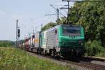437 022 mit Containerzug ...  Gilbert Coletti 19.08.2010