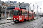 Tw 168, Typ Tatra KTNf6, auf der Linie 2 nach ...