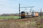 Mit einem langen Containerzug ...  Dieter Schumacher 18.04.2011