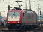 Crossrail 185 596-4 von Crossrail beim rangieren in Aachen West