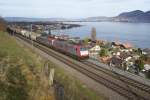 CrossRail Einen weiteren mit Crossrail-Lokomotiven bespannten Zug f�hrten die 185 590-7 und die 185 593-1.