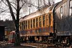 D-Zuge Ehemaliger D-Zug-Wagen im Museum in Heilbronn am 14.03.2010