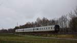 Ein dänischer IC 3 auf der Fahrt nach Hamburg kurz hinter Halstenbek.