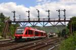 Regionalbahn in Richtung Braunschweig bei der Ausfahrt aus Bad Harzburg (09.06.2012)