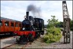 Lok VLTJ 7 (Henschel, Bj. 1909) der Mariager-Handest Veteranjernbane (MHVJ) beim Umsetzen am 23.08.2009 im Bahnhof Mariager.