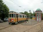 Sporvejsmuseet Skjoldenæsholm / Dänisches Strassenbahnmuseum Skjoldenaesholm: NESA Großraumtriebwagen 929 (ex-KS 555 (1934-35), ex-KS 617) am 7. Juli 2012.   