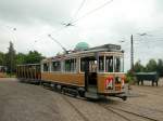 Sporvejsmuseet Skjoldenæsholm / Dänisches Strassenbahnmuseum Skjoldenaesholm am 7. Juli 2012: NESA Großraumtriebwagen 929. - Der Wagen ist betriebsfähig. 