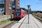 DSB S-Bahn Kopenhagen: Linie F (LHB/Siemens-SH 9177) Haltepunkt Bispebjerg am 24. Juli 2014.