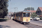 Århus / Aarhus Århus Sporveje (ÅS) SL 1 (Bw 52) Dalgas Avenue (Endstelle) am 8. August 1969. - Scan eines Diapositivs.