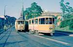 København / Kopenhagen København Sporveje SL 10 (Tw 601 / Bw 1519) Centrum, Slotsholmen, Vindebrogade im Juli 1968.