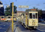 København / Kopenhagen SL 16 (Tw 609 + Bw 15xx) Valby, Vigerslev Allé / Toftegårds Plads / Toftegårds Allé / Gammel Køge Landevej am 9. August 1968. - Scan von einem Farbnegativ. Film: Kodak Kodacolor X Film.