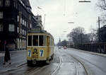 København / Kopenhagen Københavns Sporveje SL 7 (Tw 602) København K, Stadtzentrum, Gothersgade / Sjæleboderne / Møntergade / Christian IX's Gade / Kronprinsessegade am 2. Februar 1969. - Scan eines Farbnegativs. Film: Kodak Kodacolor X.