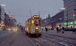 København / Kopenhagen Københavns Sporveje SL 7 (Tw 600) København K, Nørre Voldgade / Nørreport Station am 23. Februar 1969. - Scan eines Farbnegativs. Film: Kodak Kodacolor X.