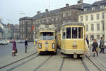 København / Kopenhagen Københavns Sporveje SL 6 (DÜWAG-GT6 801 / Bw 1582 + Tw 563) København K, Stadtzentrum, Kongens Nytorv am 27.