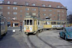 København / Kopenhagen Københavns Sporveje SL 7 (E-Wagen; Tw 598 + Bw 1516) Brønshøj, Brønshøj Torv am 1.