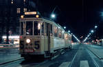 København / Kopenhagen Københavns Sporveje (KS) SL 5 (Tw 532 + Bw 15xx) København S, Amagerbro, Amager Boulevard / Amagerbrogade im Dezember 1968. - Scan eines Diapositivs. Film: Agfa CT18.