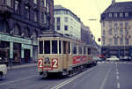 København / Kopenhagen Københavns Sporveje (KS) SL 2 (Großraumtriebwagen 509 als E-Wagen) København V, Studiestræde / H.C.