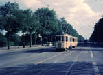 København / Kopenhagen Københavns Sporveje SL 16 (Tw 605) København SV, Enghavevej im Juni 1968.