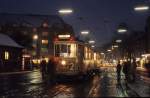 Kbenhavn / Kopenhagen KS SL 2 (Grossraumtriebwagen 509) Frederikssundsvej / Brnshj Torv im Februar 1969.