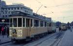 Kbenhavn / Kopenhagen KS SL 16 (Tw 601) Nrre Voldgade / Nrreport station im Mrz 1970.