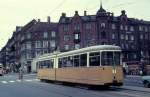 Kbenhavn / Kopenhagen KS SL 7 (Dwag-GT6 867) Nrrebrogade / Jagtvej / Nrrebros Runddel im April 1971.