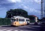 Kbenhavn / Kopenhagen KS SL 5 (DWAG-GT6 883) Backersvej im Juni 1971.