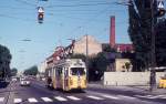 Kbenhavn / Kopenhagen KS SL 5 (DWAG-GT6 888) Frederikssundsvej / Degnemose All im Juli 1971.