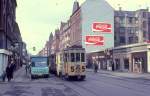 Kbenhavn / Kopenhagen KS SL 5 (KS-Grossraumtriebwagen 575) Holmbladsgade am 4. April 1972.