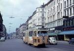 København / Kopenhagen KS SL 5 (DÜWAG-GT6 897) Frederiksborggade im April 1971.