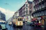 København / Kopenhagen KS SL 7 (Tw 553) Nørrebrogade / Kapelvej im März 1970.