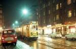 København / Kopenhagen KS SL 5 (Tw 594) Holmbladsgade im Dezember 1969.