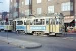 København / Kopenhagen Københavns Sporveje SL 10 (Tw 566 + Bw 157x) Toftegaards Plads im November 1967.