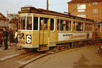 København / Kopenhagen Københavns Sporveje SL 6 (Tw 560 + Bw 15xx) Valby, Ålholm Plads im April 1968.