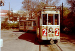 København / Kopenhagen Københavns Sporveje SL 2 (Tw 519 + Bw 15xx) Brønshøj, Brønshøj Torv (Endstation der Linie) am 26.