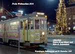 København / Kopenhagen Københavns Sporveje (KS): Auf dem Kopenhagener Rathausplatz hält am 18. Dezember 1969 der Drehgestelltriebwagen 547 als SL 16. Dieser Tw aus der KS-Serie 501-618 wurde 1935 von der Hauptwerkstätte der KS hergestellt. - Mit diesem Bild aus meiner Jugend möchte ich allen Benutzern der Bahnbilder.de FROHE WEIHNACHTEN 2016 wünschen.